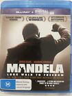 Mandela - Long Walk To Freedom (Blu ray B) FREE Domestic Post | VGC