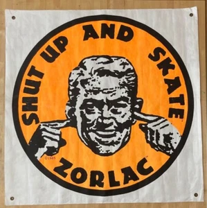vintage zorlac banner 1985 skateboard original - Picture 1 of 5