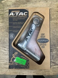 NEW Answer Atac 1 1/8 x 150 25.4 Quill Stem Silver MTB Vintage Mountain Bike - Picture 1 of 4