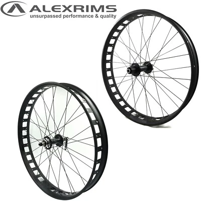 Juego de ruedas Alex Blizzerk 80 26" Fat Bike 9x135 DELANTERAS 10x190 TRASERAS QR liberación rápida Foto 1 de 4