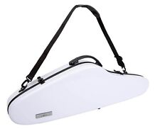 CSV-F18 Violin Hard Case 4/4 Full Size Luxury with Hygrometer Suspension, White for sale