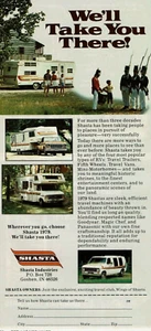 Anuncio impreso vintage 1979 Shasta autocaravanas remolques de viaje furgonetas quinta rueda - Imagen 1 de 2