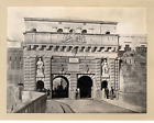 Malta Victoria Gate Valletta Vintage Albumen Print Photomecanique 17X22