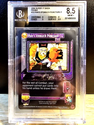 DBZ CCG DRAGON BALL GT PAN'S STOMACH PUNCTURE P2 VHTF PROMO BGS 8.5 NM-MT+ 2004 - Image 1 of 2