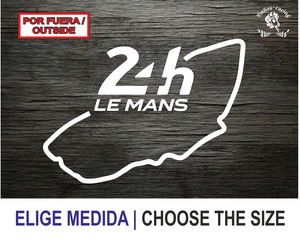 24H 24 horas Le Mans LeMans Circuito Circuit Vinilo Pegatina Sticker Aufkleber 