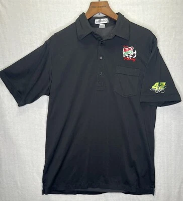 Camisa Polo Para Hombre Vintage Años 90 Mello Yello Racing Kyle Petty #42 XL Negra Corta Sl Foto 1 de 4