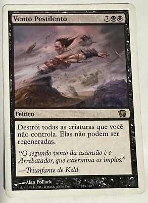 Plague Wind MTG Portuguese 8th Edition Magic the Gathering - Image 1 of 2