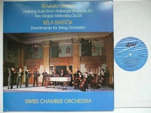 SWISS CHAMBER ORCHESTRA PLAYS GRIEG HOLBERG & BARTOK DIVERTIMENTO ASV ALH 941 - Picture 1 of 3