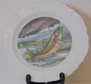 Seagram 'Golden Trout' - 10 1/8 inch plate - by WmJ Schaldach - Picture 1 of 3