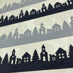 Creative Memories Charming Village 12 Zoll gestanzter Karton Bordürenformen - Bild 1 von 2