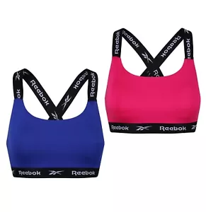 Ladies Reebok Non Wired Removable Pads Sports Dollie Crop Top Sizes from 8 to 14 - Picture 1 of 22