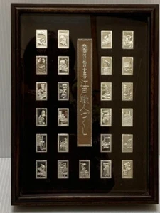 Franklin Mint Edo Artisans' 25 Pure Silver Proof Ni Red Medals Rare - Picture 1 of 9