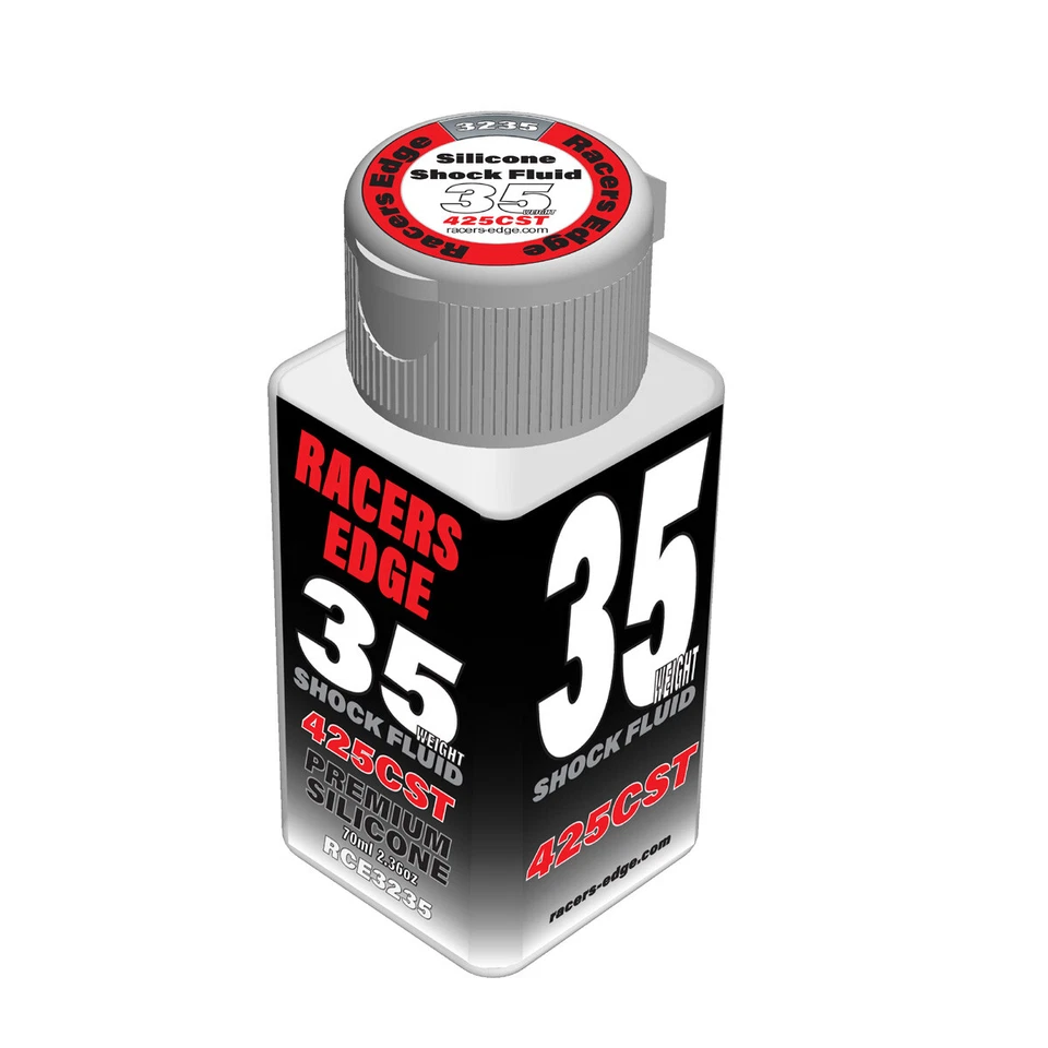 Racers Edge 35 Weight Silicone Shock Oil 425cst 70ml Ez Pour Bottle RCE3235 3235 - Image 1 of 1