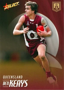 2015 Brisbane Lions AFL Select Future Force Rookie Card - Ben Keays - Picture 1 of 3