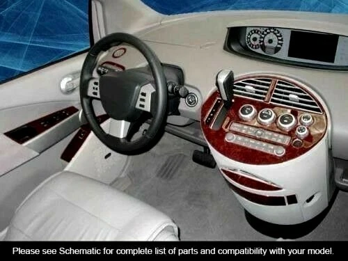 FOR NISSAN QUEST 2004 2005 2006 SET CHERRY BURLWOOD ALUM DASH TRIM KIT - Image 1 of 4