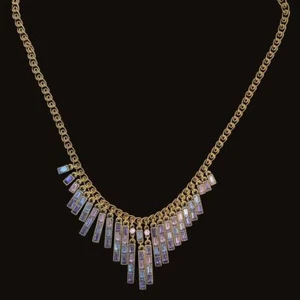 Michal Negrin Stylish Stringing shades of Purple Necklace - Picture 1 of 1