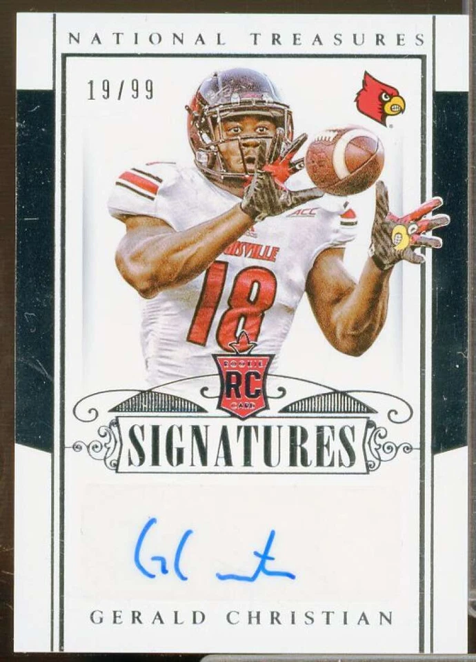 Gerald Christian AU 2015 Panini National Treasures Collegiate Multisport #242  - Image 1 of 2