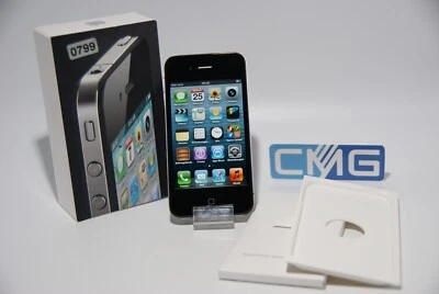 Apple iPhone 4 - 16GB - Schwarz (Ohne Simlock) A1332 GSM neuwertig in OVP 2011 - Bild 1 von 4