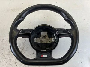 Audi S3 Flat Bottom Steering Wheel 8V 15-18 OEM 8V0 419 091 J Missing Paddle - Picture 1 of 12
