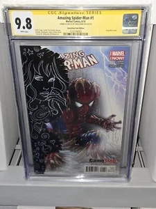 Amazing Spider-Man #1 GameStop Fade Variante Cubierta Boceto GREG HORN CGC SS Firmado - Imagen 1 de 6
