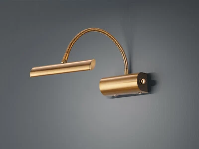 Modern LED Wall Light Dimmable in Antique Brass Flex Arm Picture Light Mirror Lamp - Image 1 of 4