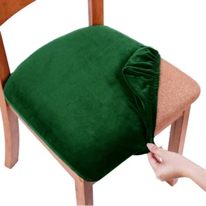 Funda de asiento elástica Spandex extraíble para silla de comedor funda protectora para muebles - Imagen 1 de 31