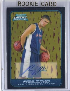 Baloncesto cromado Bowman 2006-2007 Paul Davis Los Angeles Clippers autógrafo radiocontrol - Imagen 1 de 2