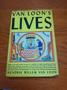 Van Loon's Lives Hendrik VanLoon 1942 First Edition Dust Jacket - Picture 1 of 4