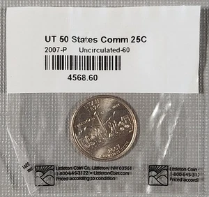 2007 P Utah State Quarter Uncirculated-60 Littleton Coin Co - Picture 1 of 3