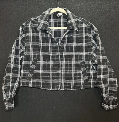 Divided H&M Women’s Blazer Black And White Plaid Casual Elegance Sz Small - Image 1 of 4