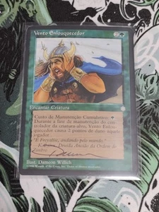 1x Signed Maddening Wind Magic The Gathering Portuguese Artist Print - Picture 1 of 2