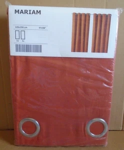 Ikea Mariam Vorhänge 1 Paar (2 Paneele) 57" x 98" orange 402.323.00 Neu im Karton - Bild 1 von 13