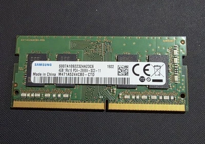 Samsung M471A5244CB0-CTD 4GB PC4-21300 DDR4 2666 MHz SODIMM Laptop Memory RAM - Image 1 of 3