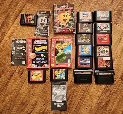 Lote de juegos SEGA Genesis Sonic & Knuckle, Ms. Pac-Man (sin probar) Foto 1 de 4