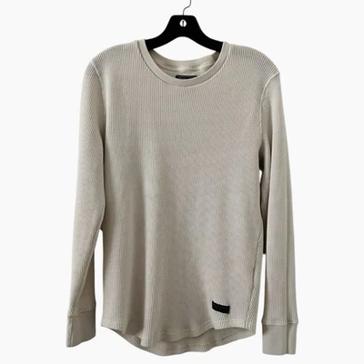 Abercrombie Fitch Thermal Waffle Knit Long Sleeve Muscle Shirt Preppy Y2K Small - Image 1 of 4