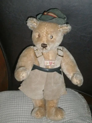 ¿Turista alemán vestido de mohair vintage Steiff? Oso Sound Of Music de 10 pulgadas Foto 1 de 3