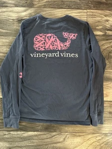 Vineyard Vines - Juvenil - Talla S 8/10 - Camiseta Manga Larga - Cáncer de Mama 524 - Imagen 1 de 4