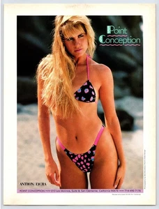 Point Conception Bikini Swimsuit 1988 Print Ad Fashion Beach Wear 8.5" x 11" - Picture 1 of 1