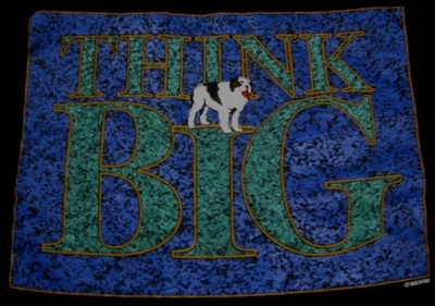 BIG DOGS - Think BIG - Sudadera Negra Vintage - Hecha en EE. UU. - Talla Grande Foto 1 de 4