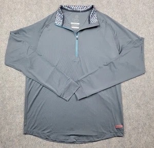 Swannies Shirt Mens Medium Gray Perry Half Zip Golf Pullover Outdoor Active NWOT - Picture 1 of 9
