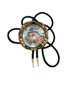 Trucha Salto Pesca Arte Poste Foto Bolo Corbata Hombre Accesorio Corbatas Regalo Papá - Imagen 1 de 1