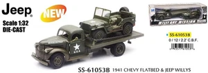 1941 Chevy Flatbed and Jeep Willys Die-Cast 1/32 - Picture 1 of 1
