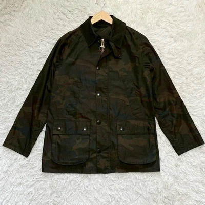 Barbour Camouflage Military Jacket Blouson Coat Men Size 38 With Pins  - Image 1 of 4