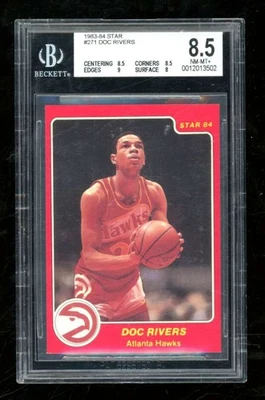 1983-84 Star Doc Rivers #271 Rookie BGS 8.5 Atlanta Hawks SE678 - Image 1 of 2