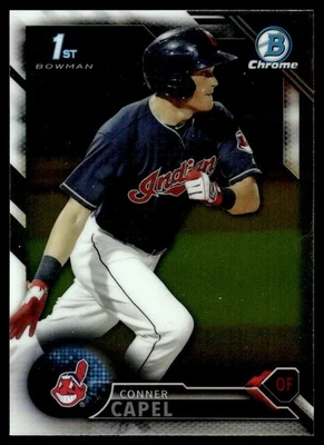 2016 Bowman Draft Picks & Prospects Chrome Conner Capel Cleveland Indians - Image 1 of 2