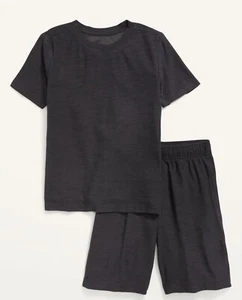 Old Navy Boy’s Short Set, Black Breathe Short Sleeve Tee. Size Med. NEW w/tags - Picture 1 of 12