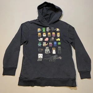 Boys Minecraft Mad Engine Hoodie/Sweatshirt Size XL 10/12 Black Graphic 2015 - Picture 1 of 11