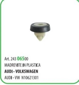 MADREVITE IN PLASTICA AUDI-VW N10621301 PEZZI 10 - Imagen 1 de 1