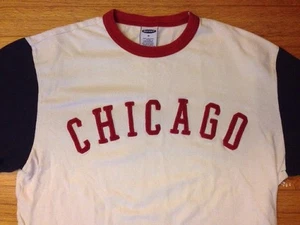 Chicago Cubs Langarm Hemd Old Navy 2002 Baumwolle angenäht selten Vintage M - Bild 1 von 6