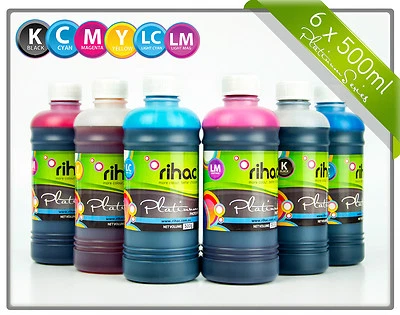 Rihac 500ml inks for Epson 81N 82N printers CISS inks suits T50 1430 R390 TX710 - Image 1 of 4